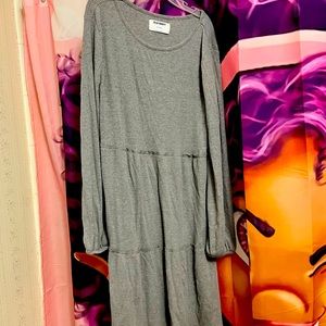 Gray winter dress for girls.